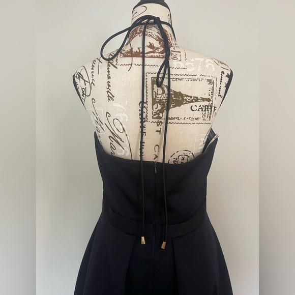 Lumier by Bariano formal navy blue knee length dress size medium - Picture 9 of 13